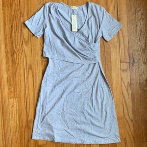 Roolee Nursing Dress in Grey, sz M